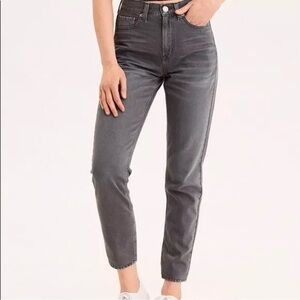 American Eagle 4 X-Short Mom Jeans Gray Women’s High Rise Stretch